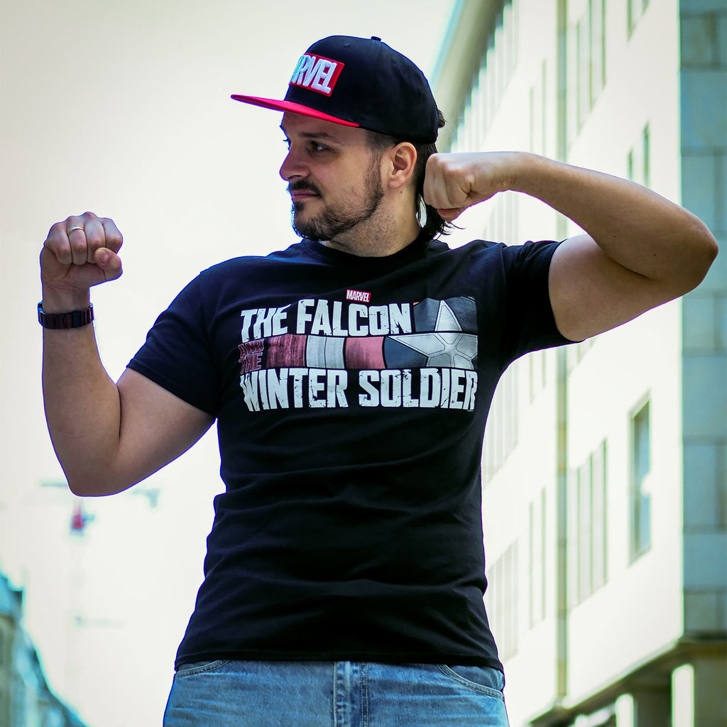 Imagen del producto The Falcon and the Winter Soldier - Camiseta con logo negra