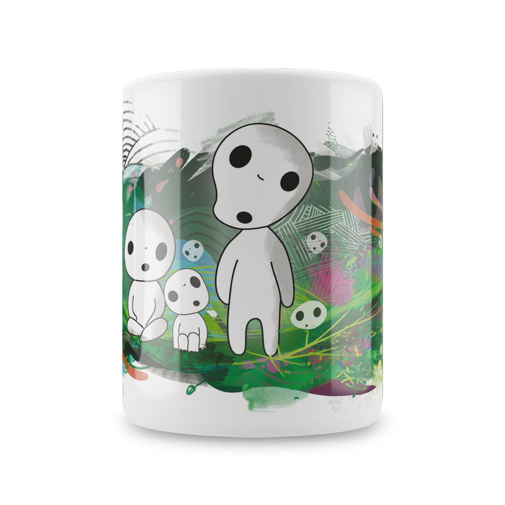 Imagen del producto Taza de espíritus del árbol Nekodama para fans de la Princesa Mononoke