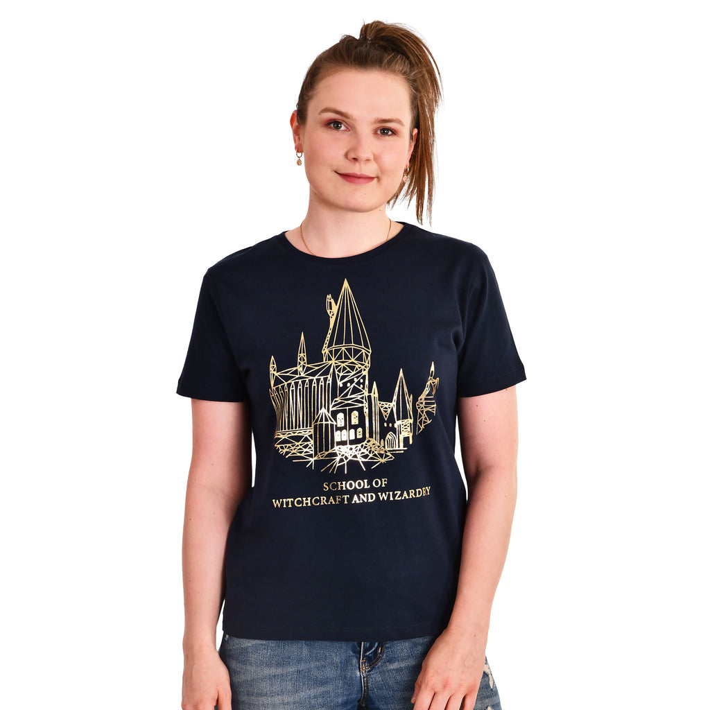 Imagen del producto Harry Potter - Camiseta Mujer Hogwarts School Azul