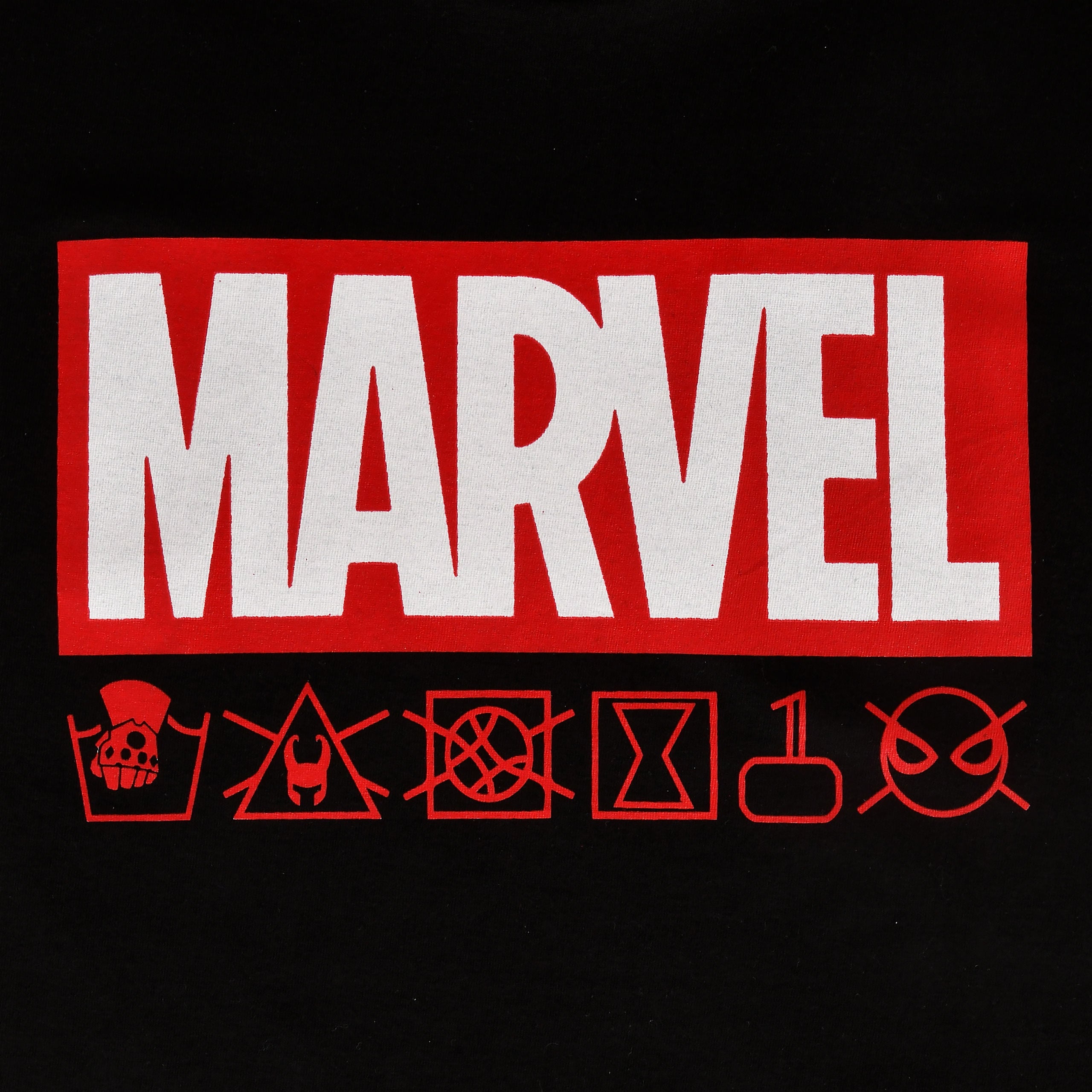 Imagen del producto Marvel - Logotipo e Iconos Camiseta negra