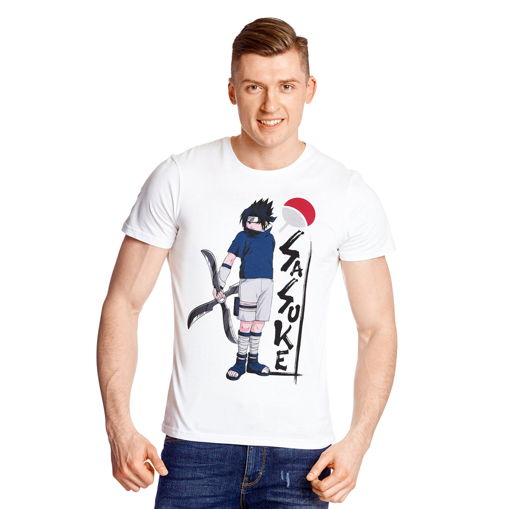 Imagen del producto Naruto - Camiseta blanca de Sasuke Uchiha