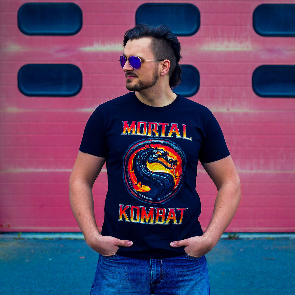 Imagen del producto Mortal Kombat - Camiseta con logo negra