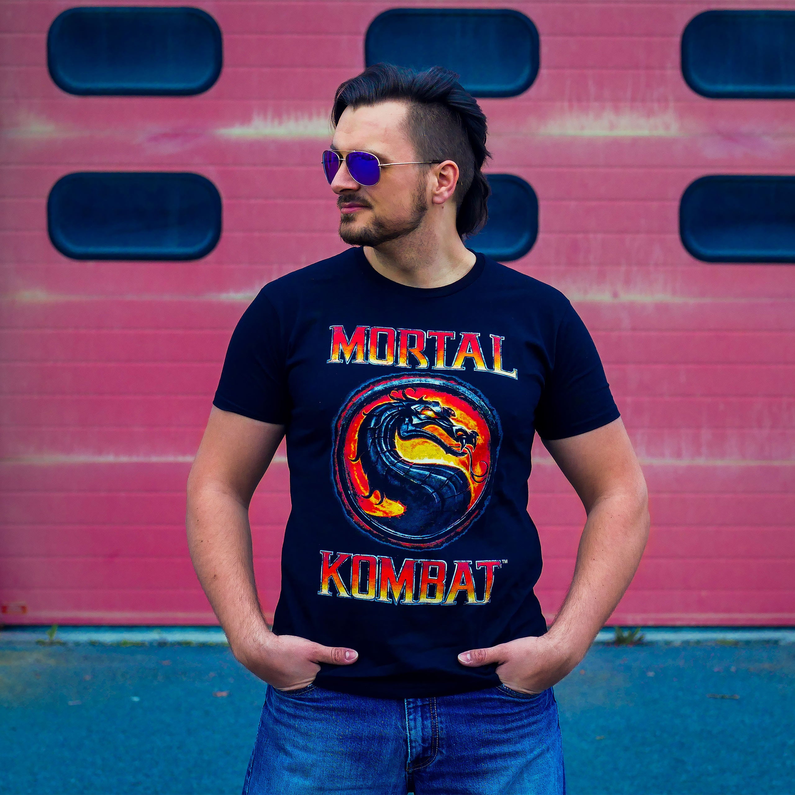 Imagen del producto Mortal Kombat - Camiseta con logo negra
