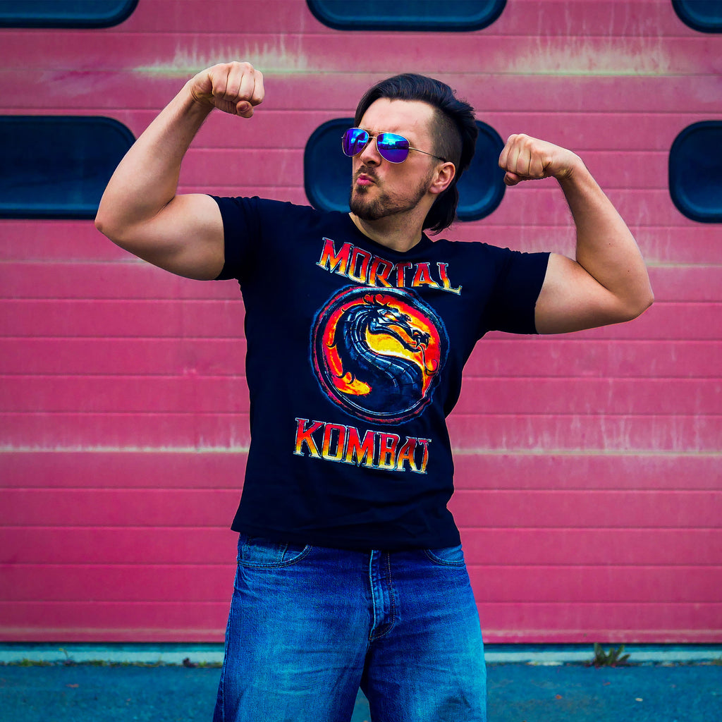 Imagen del producto Mortal Kombat - Camiseta con logo negra