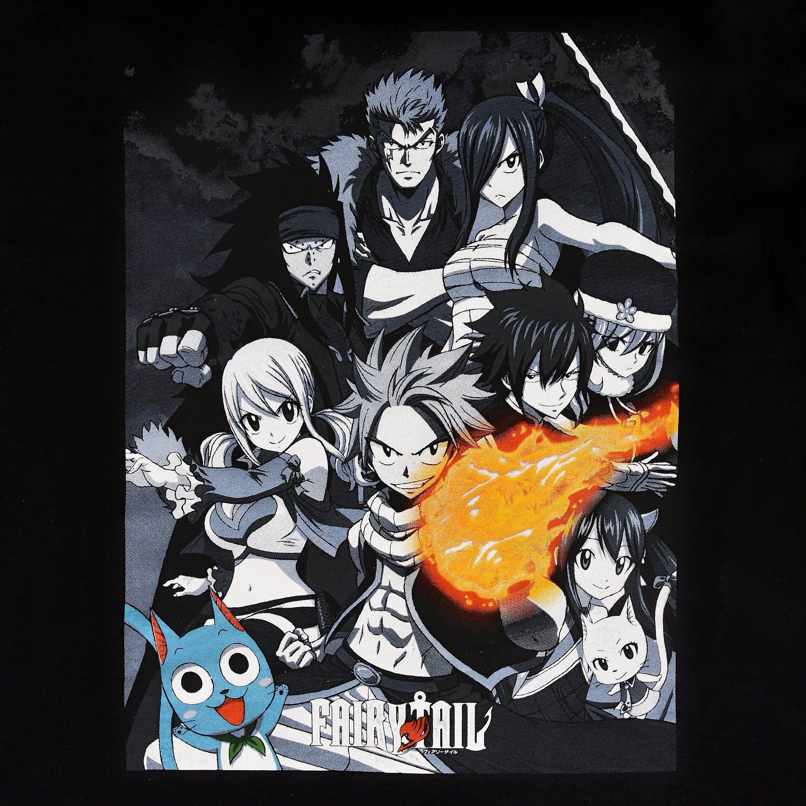 Imagen del producto Fairy Tail - Camiseta Team Attack negra
