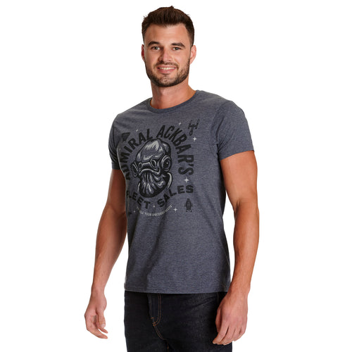 Imagen del producto Star Wars - Camiseta azul de la flota del almirante Ackbar