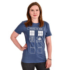 Product image Tardis Police Box T-Shirt blue - Doctor Who