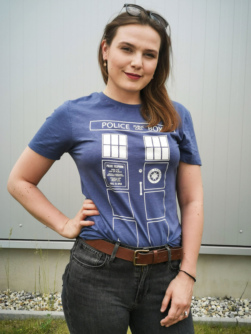 Product image Tardis Police Box T-Shirt blue - Doctor Who