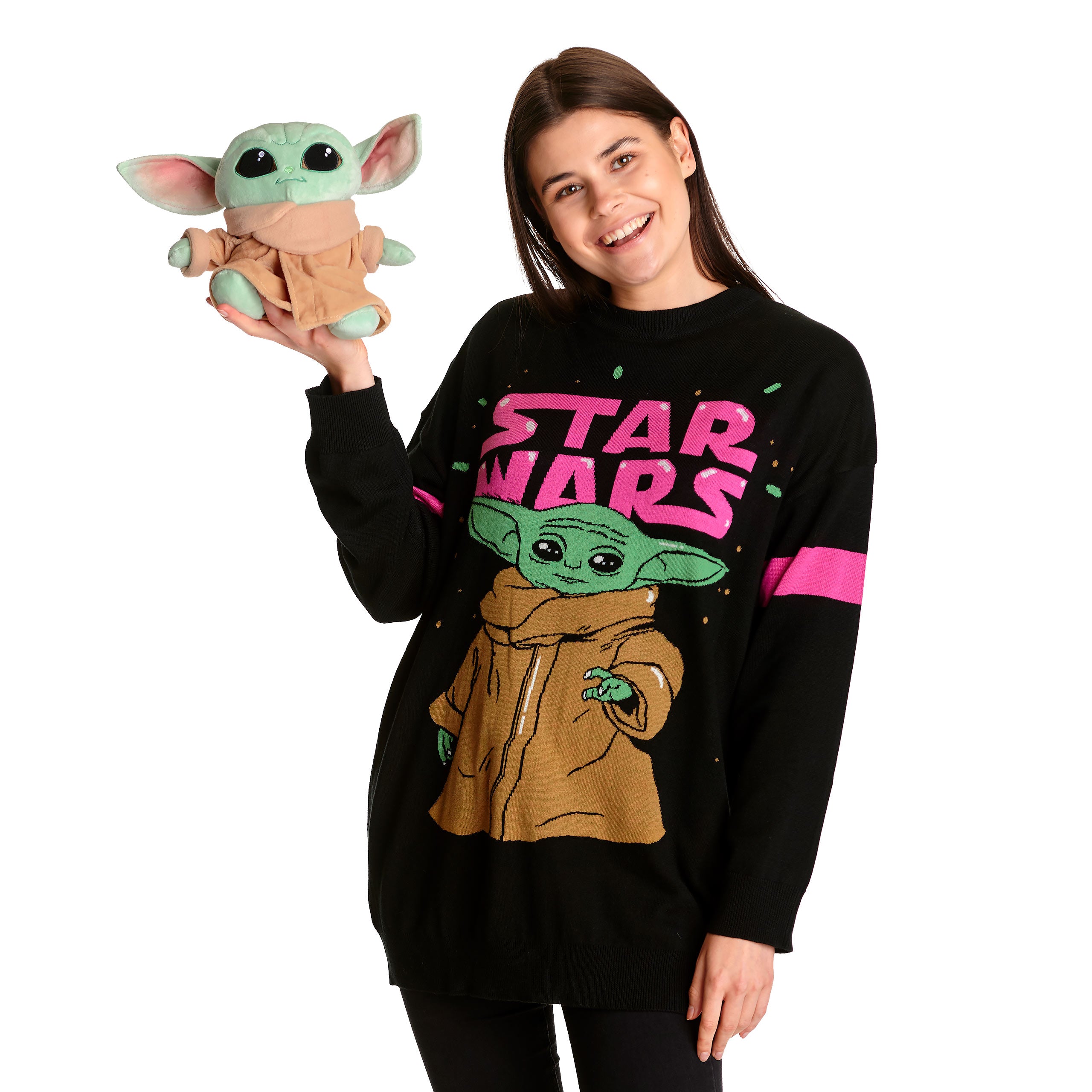 Imagen del producto Sudadera Grogu Oversize negra - Star Wars The Mandalorian