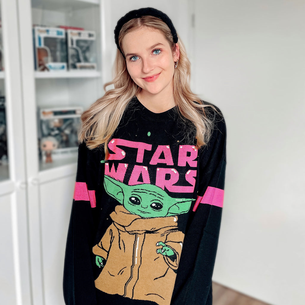 Imagen del producto Sudadera Grogu Oversize negra - Star Wars The Mandalorian