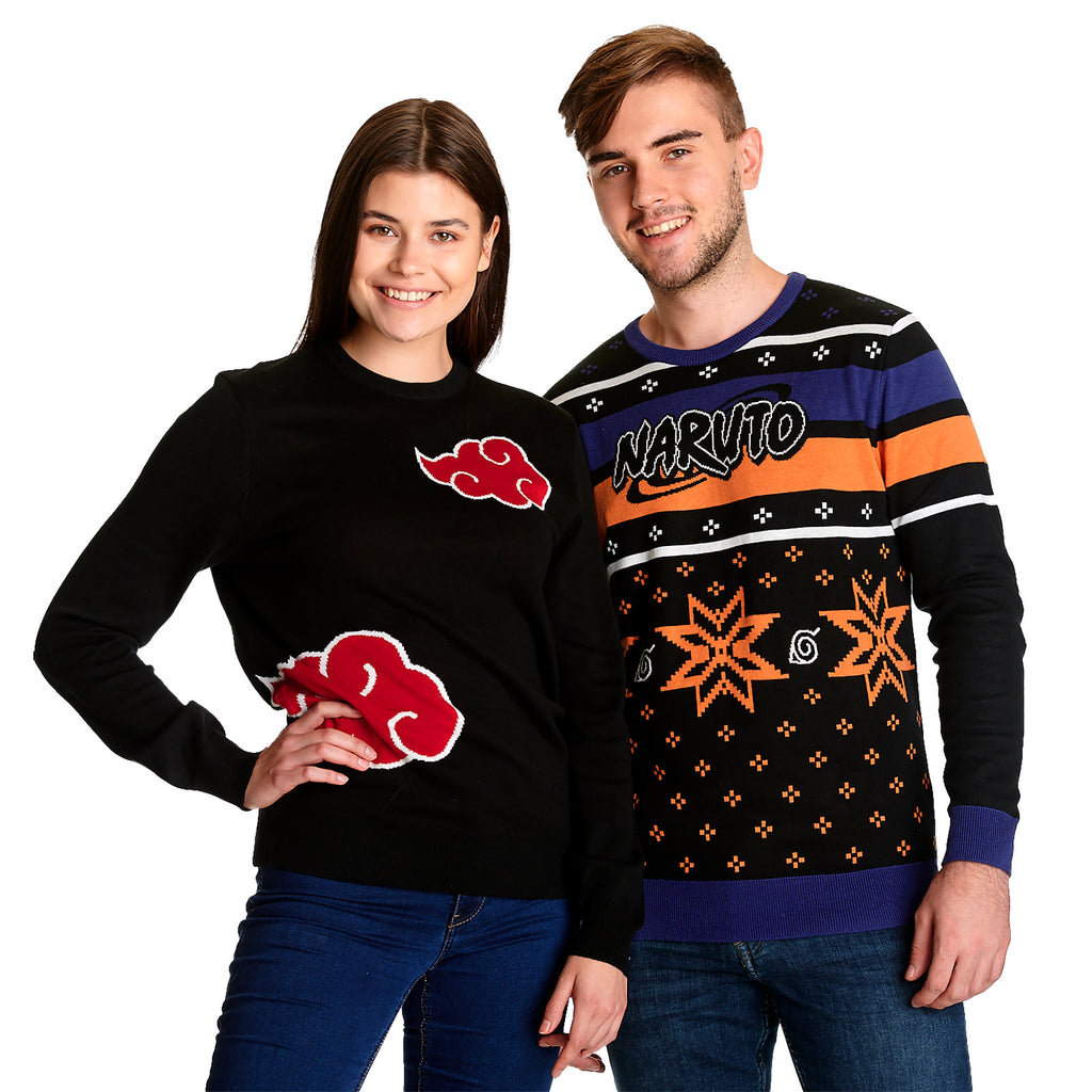 Imagen del producto Naruto - Suéter de punto con símbolo de Akatsuki