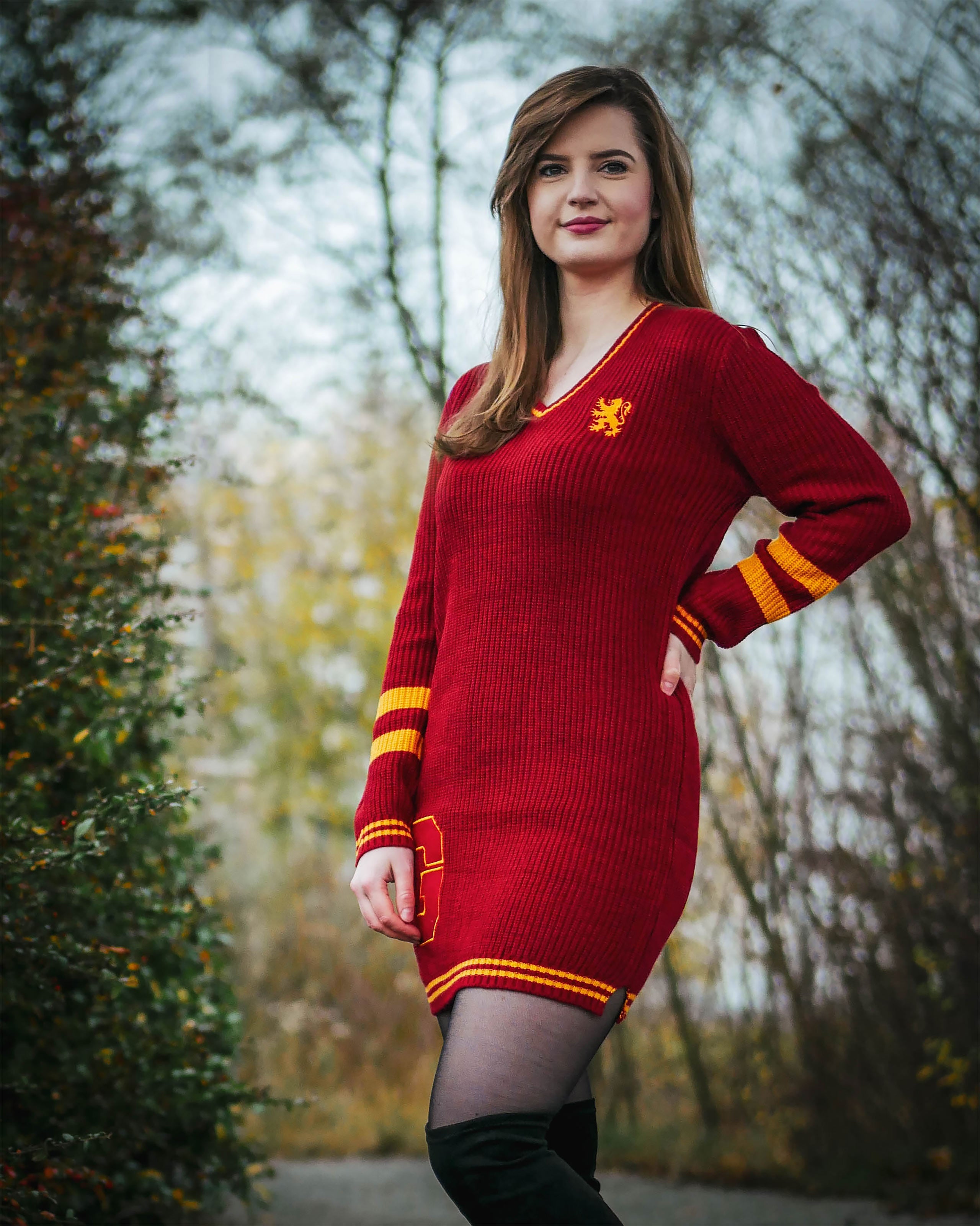 Imagen del producto Harry Potter - Vestido de punto Gryffindor rojo