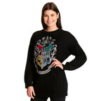 Imagen del producto Harry Potter - Sudadera sobredimensionada con escudo de Hogwarts negro