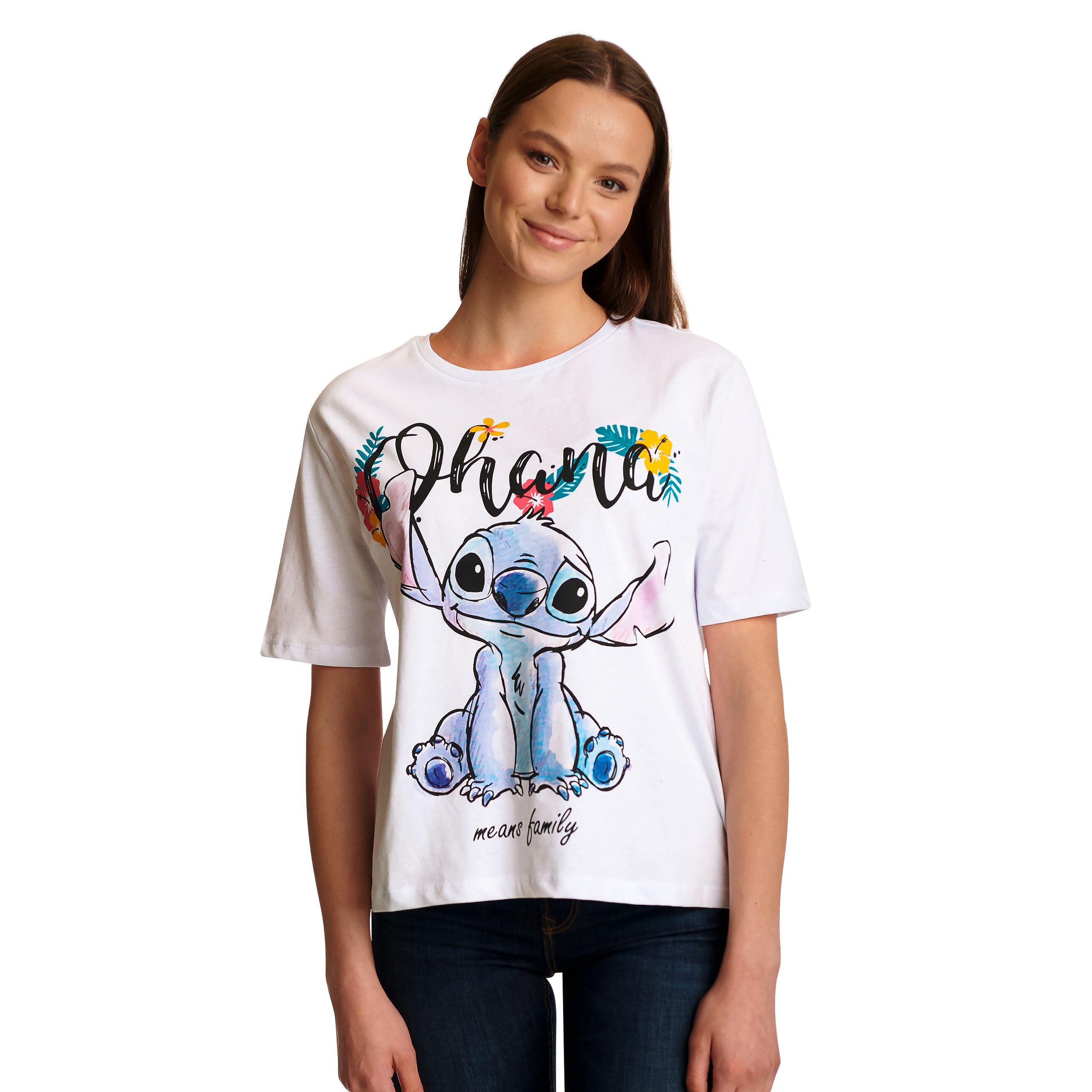 Imagen del producto Lilo & Stitch - Ohana Camiseta para mujer blanca