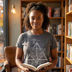 Imagen del producto Harry Potter - Camiseta de Mujer de las Reliquias de la Muerte, gris