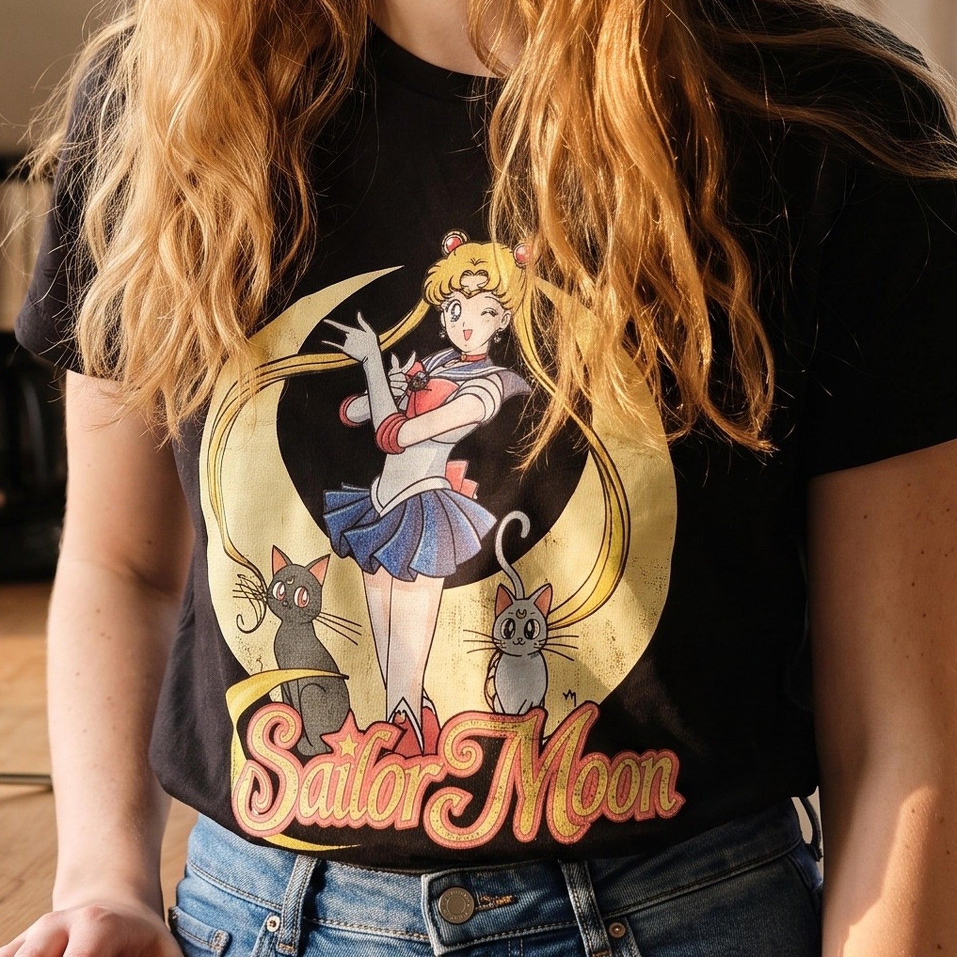 Imagen del producto Sailor Moon - Pose Camiseta de mujer negra