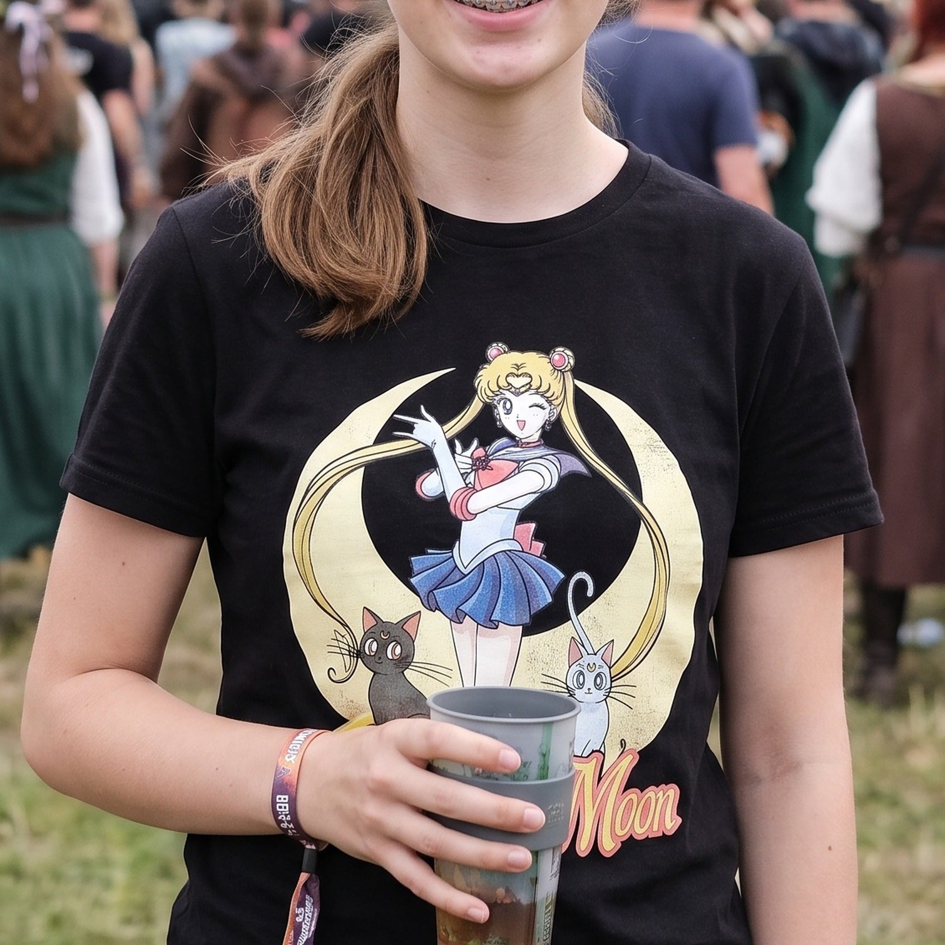 Imagen del producto Sailor Moon - Pose Camiseta de mujer negra