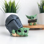 Imagen del producto Set de mini figuras de Grogu con casco y tableta - Star Wars The Mandalorian