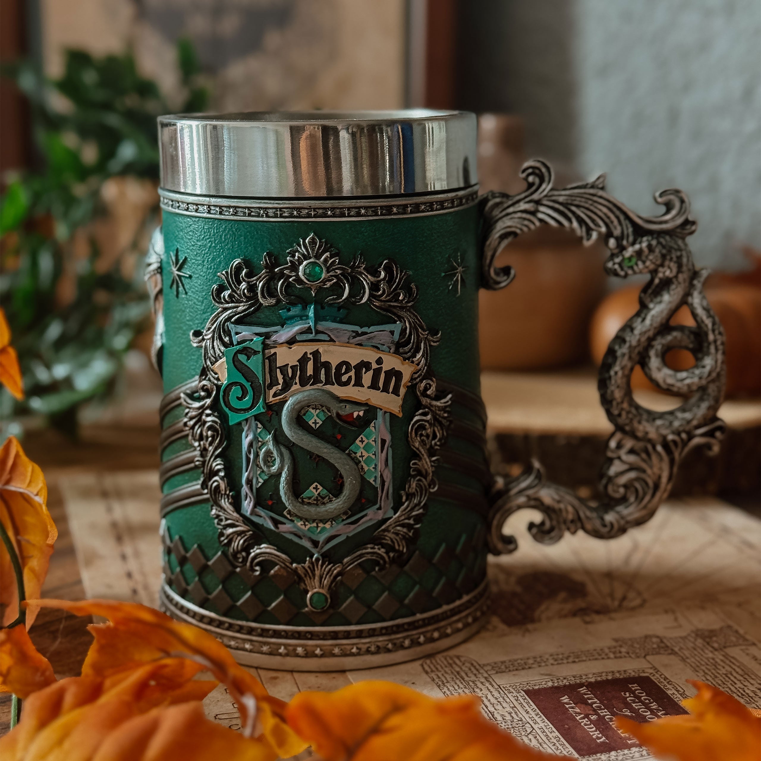 Imagen del producto Harry Potter - Taza de lujo con el logo de Slytherin