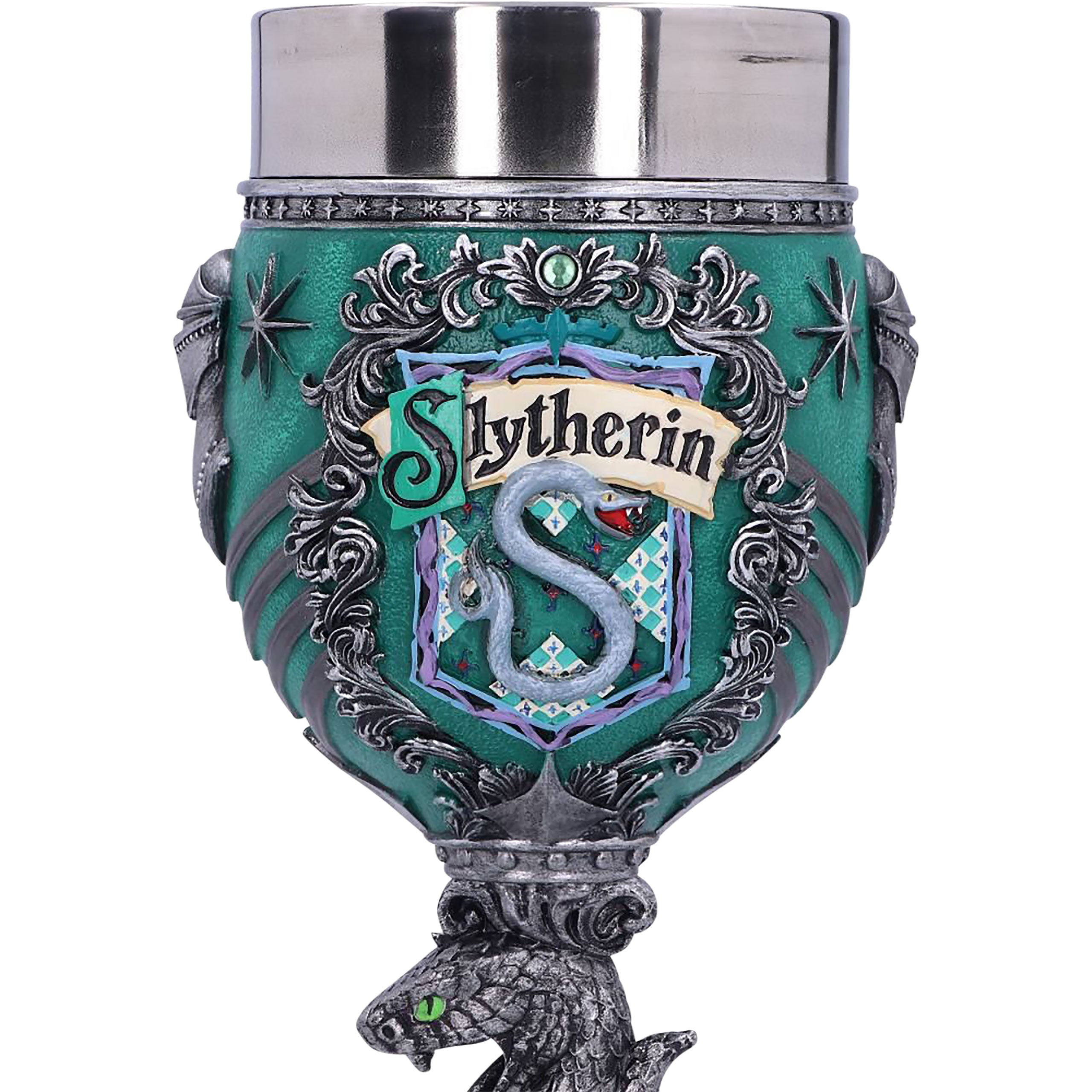 Imagen del producto Harry Potter - Cáliz de lujo con el logo de Slytherin