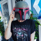 Imagen del producto Réplica de casco premium de Boba Fett Re-Armored con efectos de luz - Star Wars