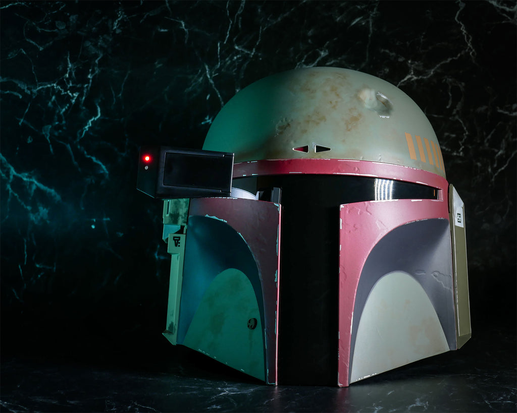 Imagen del producto Réplica de casco premium de Boba Fett Re-Armored con efectos de luz - Star Wars
