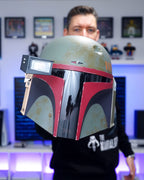 Imagen del producto Réplica de casco premium de Boba Fett Re-Armored con efectos de luz - Star Wars