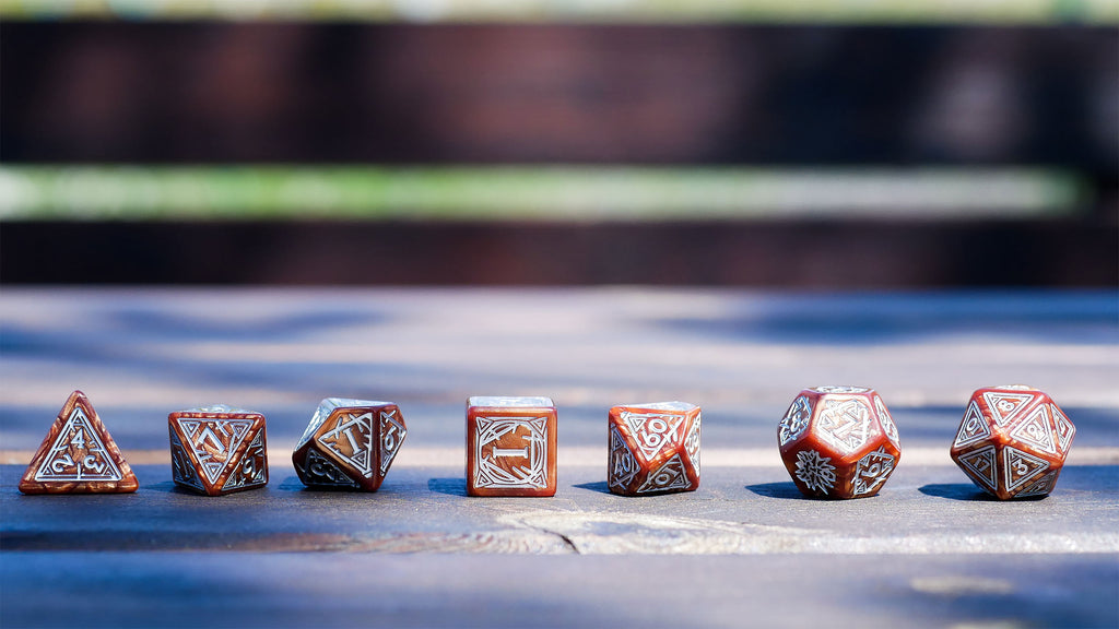 Imagen del producto Witcher - Geralt Monster Slayer RPG Set de Dados 7 piezas con Moneda de Colección