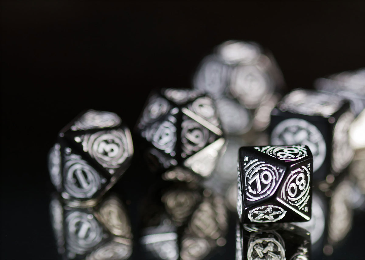 Imagen del producto Witcher - Yennefer Obsidian Star RPG Set de Dados de 7 piezas con Moneda de Colección