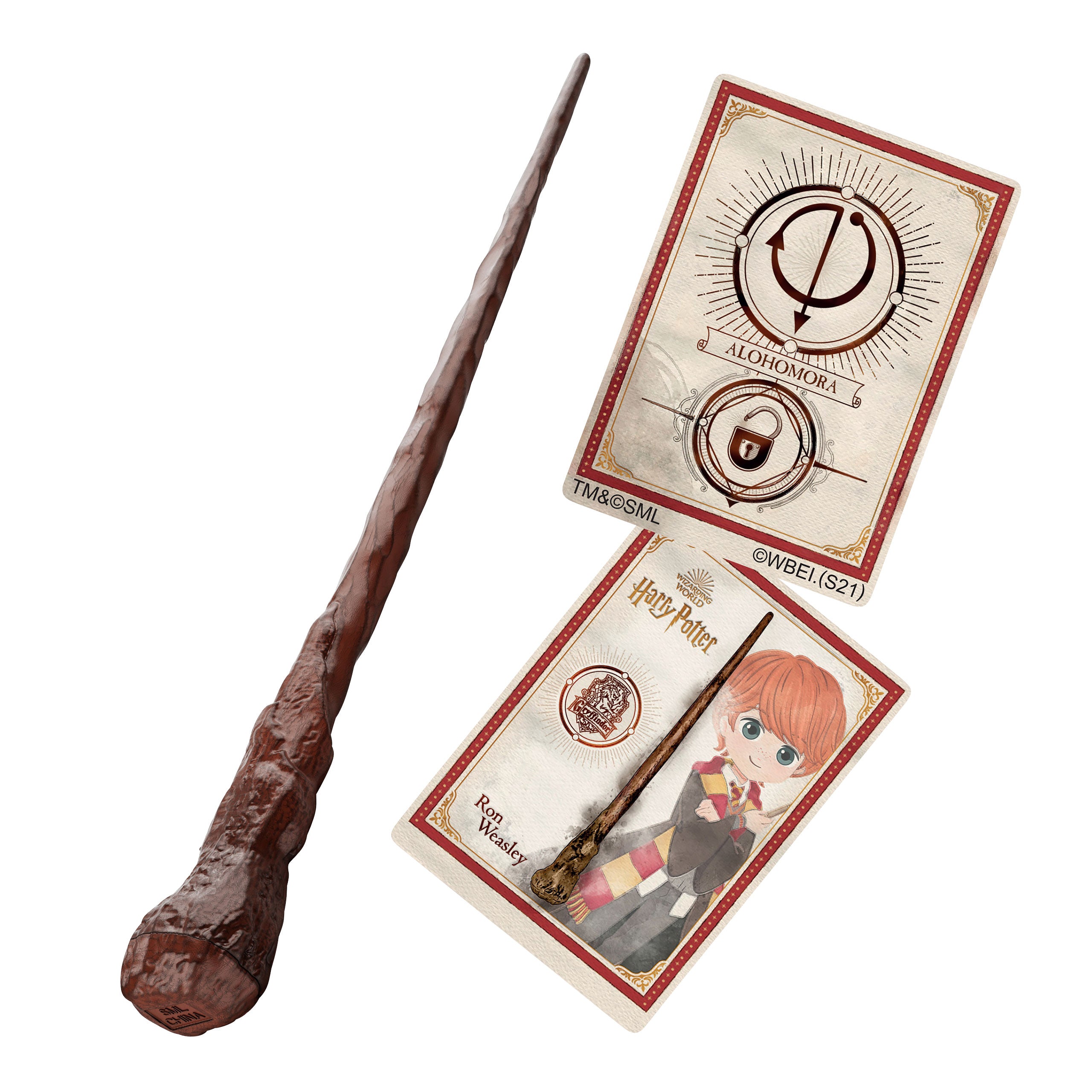 Imagen del producto Harry Potter - Varita mágica de Ron con tarjeta de hechizo