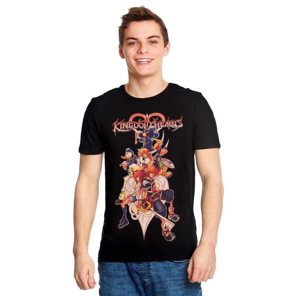 Imagen del producto Kingdom Hearts - Camiseta Familiar Negra