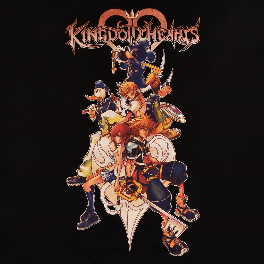 Imagen del producto Kingdom Hearts - Camiseta Familiar Negra