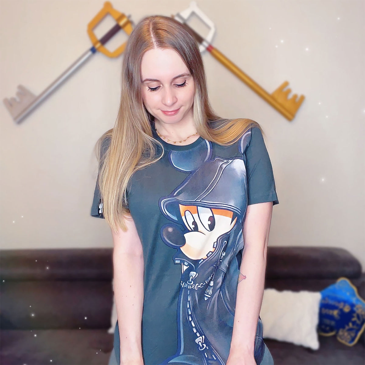 Imagen del producto Kingdom Hearts - Camiseta de Mickey Mouse gris
