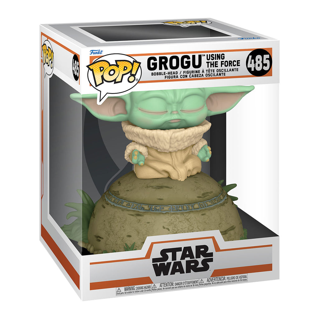Imagen del producto Grogu usando la Fuerza Figura Funko Pop con efectos de luz y sonido - Star Wars The Mandalorian