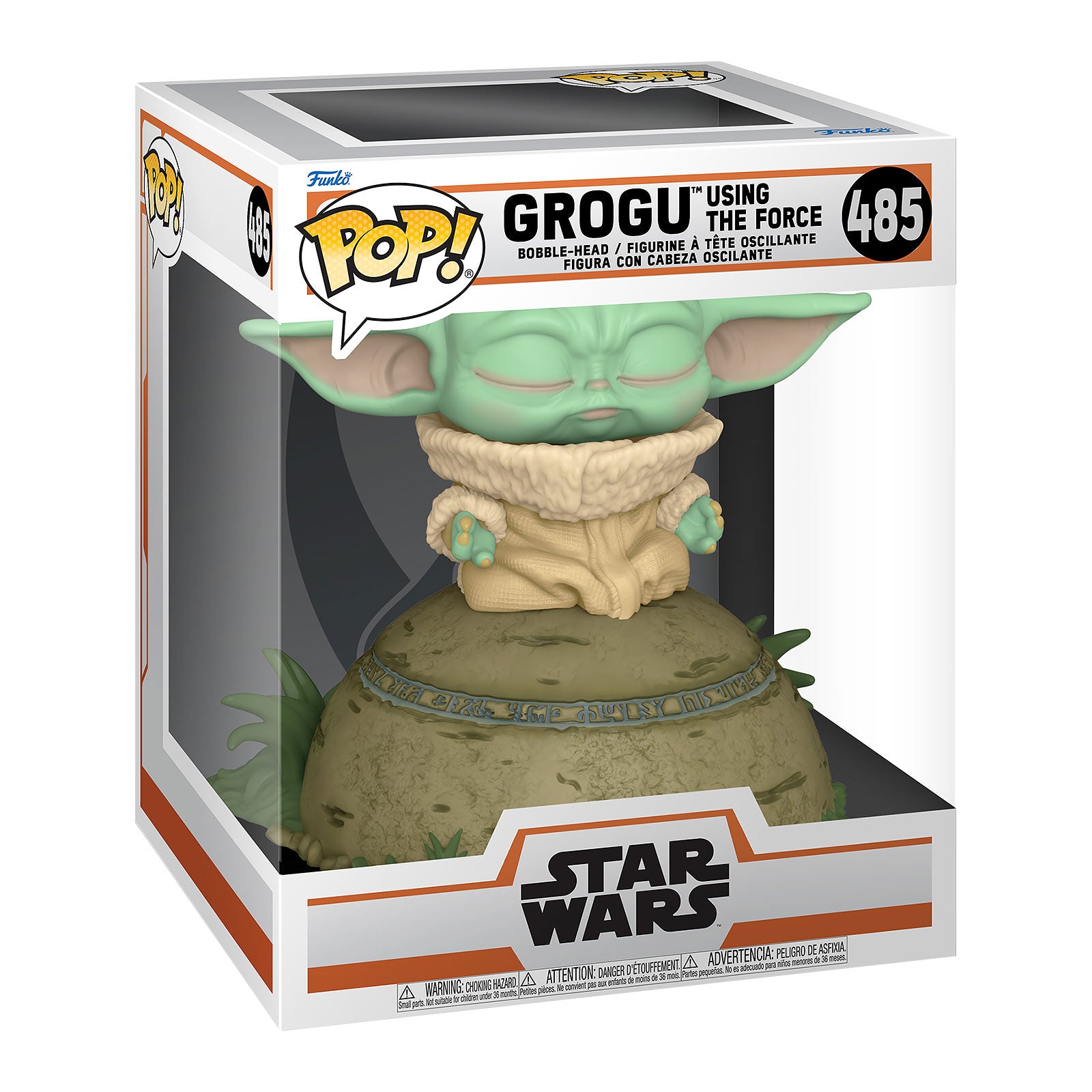 Imagen del producto Grogu usando la Fuerza Figura Funko Pop con efectos de luz y sonido - Star Wars The Mandalorian