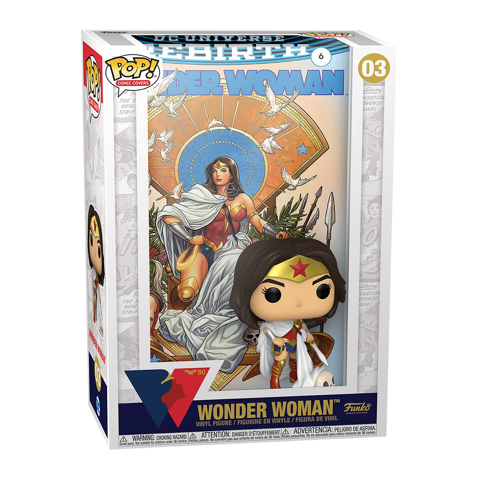Imagen del producto Wonder Woman - Rebirth en el Trono Figura Funko Pop
