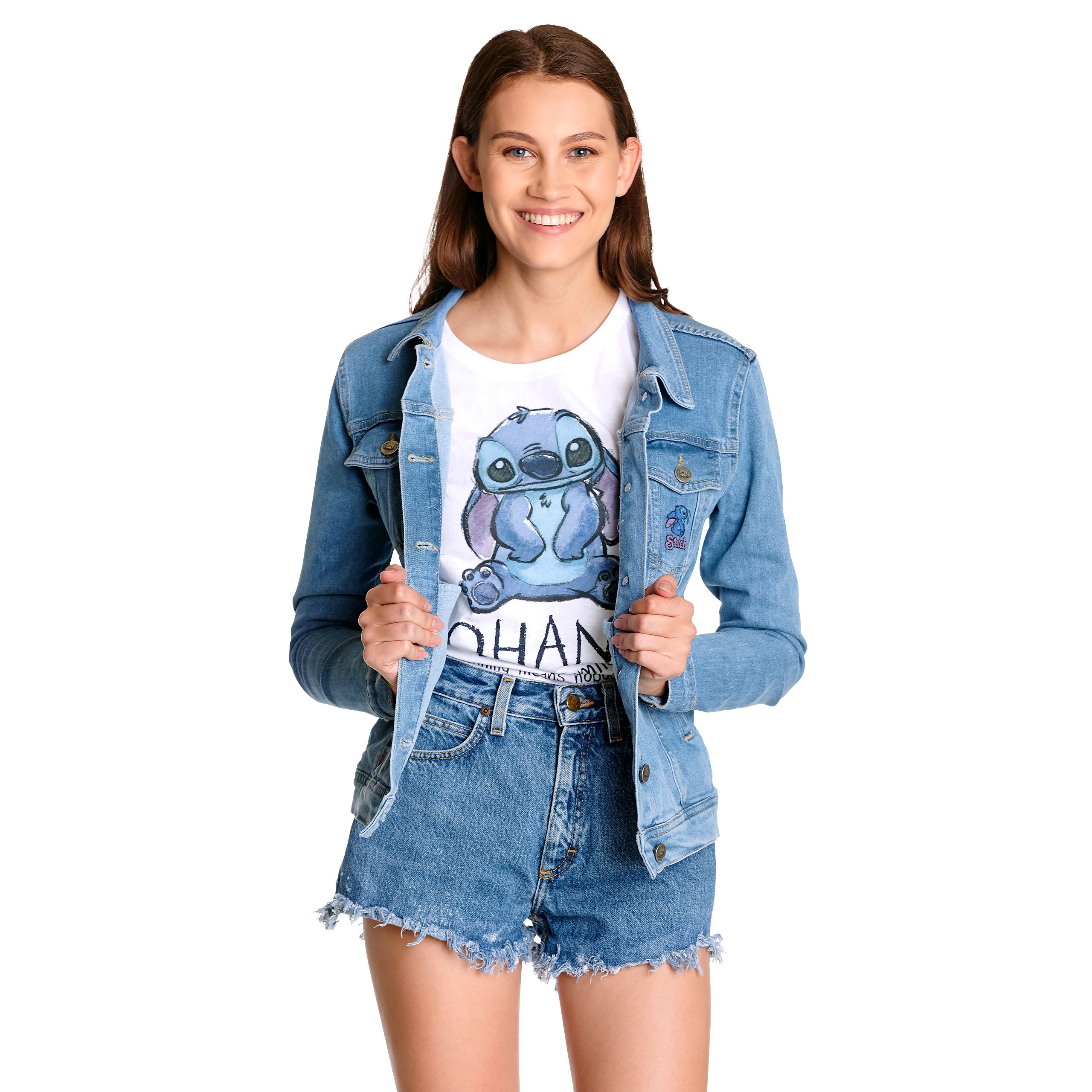 Product image Lilo & Stitch - Flowers Denim Jacket Women blue