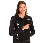 Imagen del producto Alicia en el país de las maravillas - Chaqueta vaquera para mujer negra