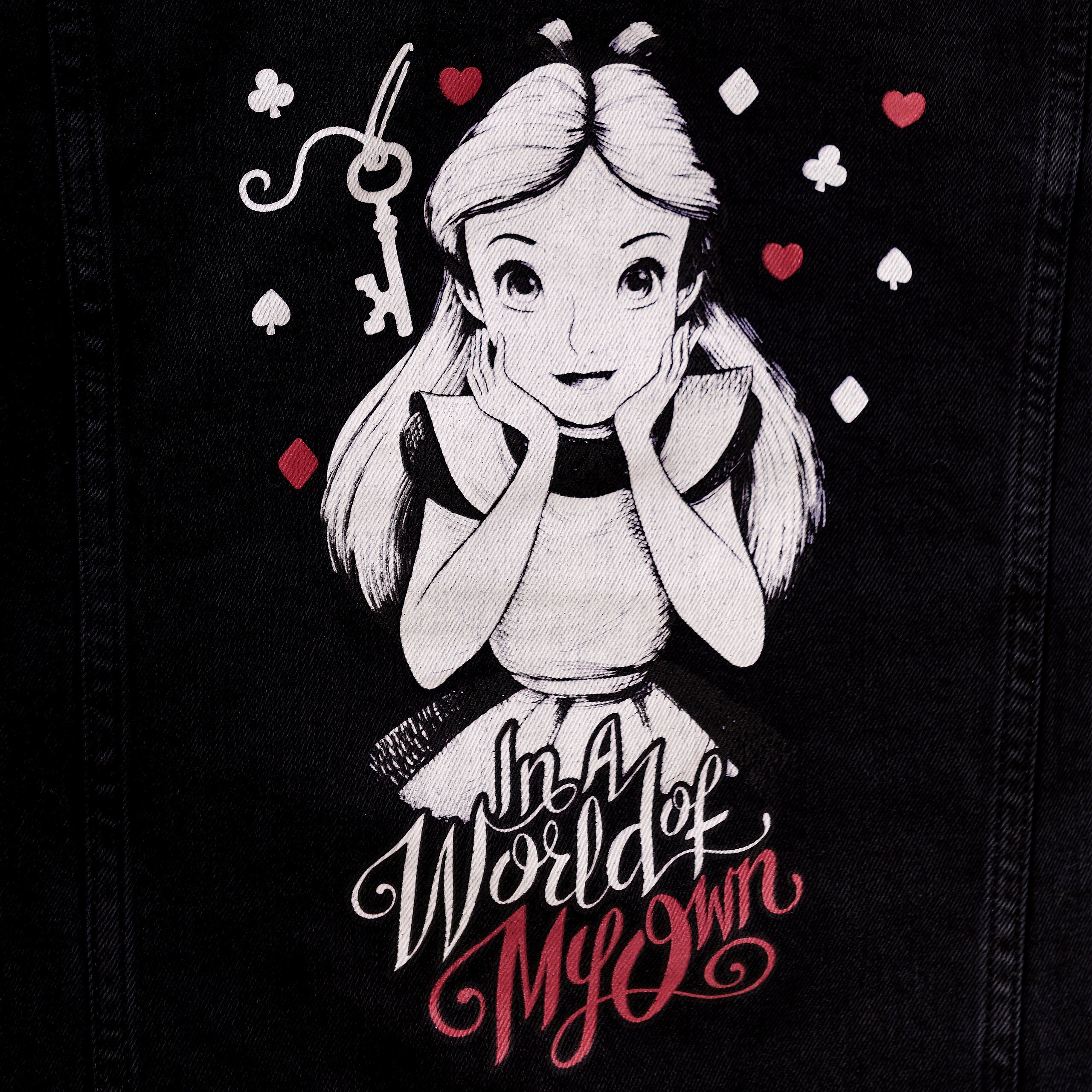 Imagen del producto Alicia en el país de las maravillas - Chaqueta vaquera para mujer negra