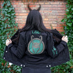 Imagen del producto Loki - Chaqueta vaquera con logo para mujer en negro
