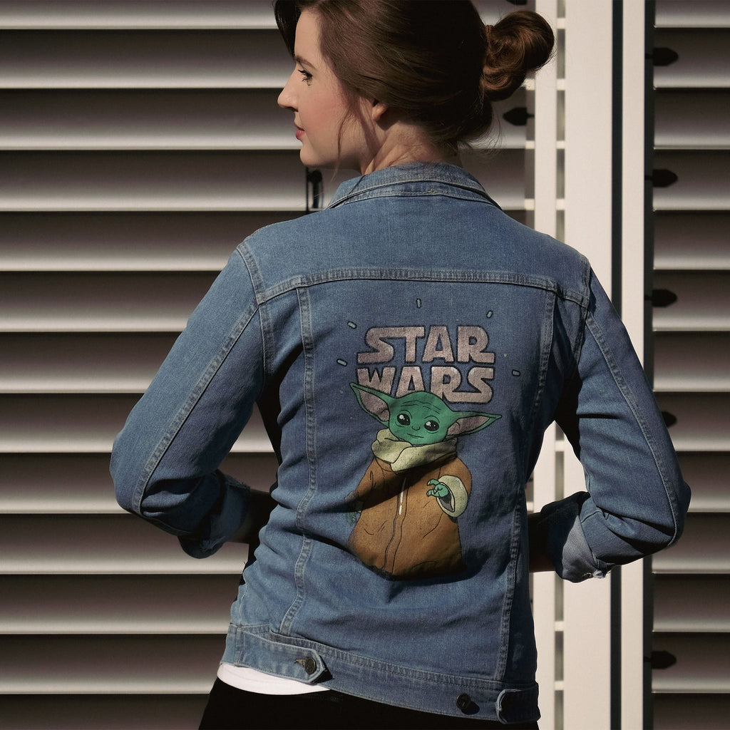 Imagen del producto Chaqueta vaquera Grogu para mujer azul - Star Wars The Mandalorian