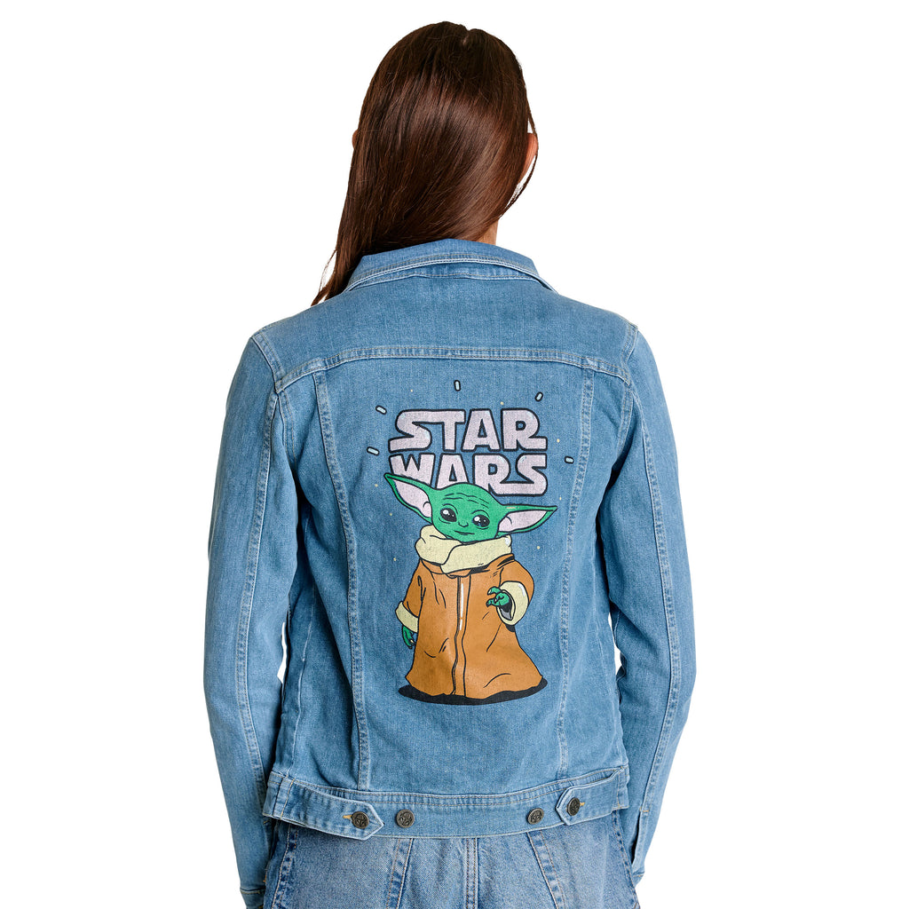 Imagen del producto Chaqueta vaquera Grogu para mujer azul - Star Wars The Mandalorian