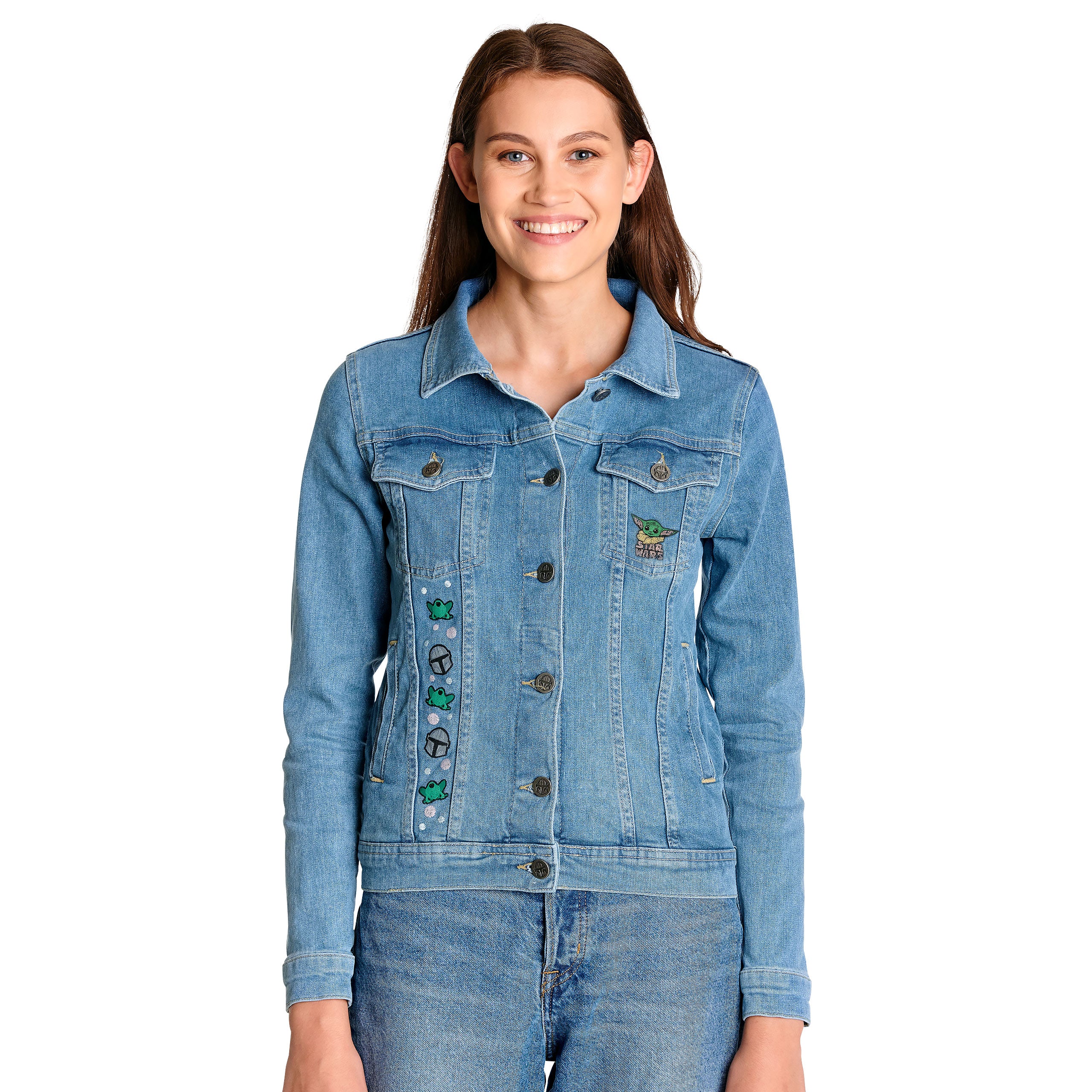 Imagen del producto Chaqueta vaquera Grogu para mujer azul - Star Wars The Mandalorian