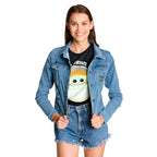 Imagen del producto Chaqueta vaquera Grogu para mujer azul - Star Wars The Mandalorian