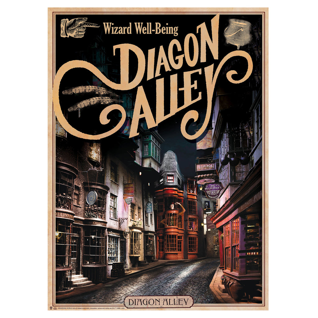 Product image Harry Potter - Hogwarts Castle & Diagon Alley Poster 2-piece set