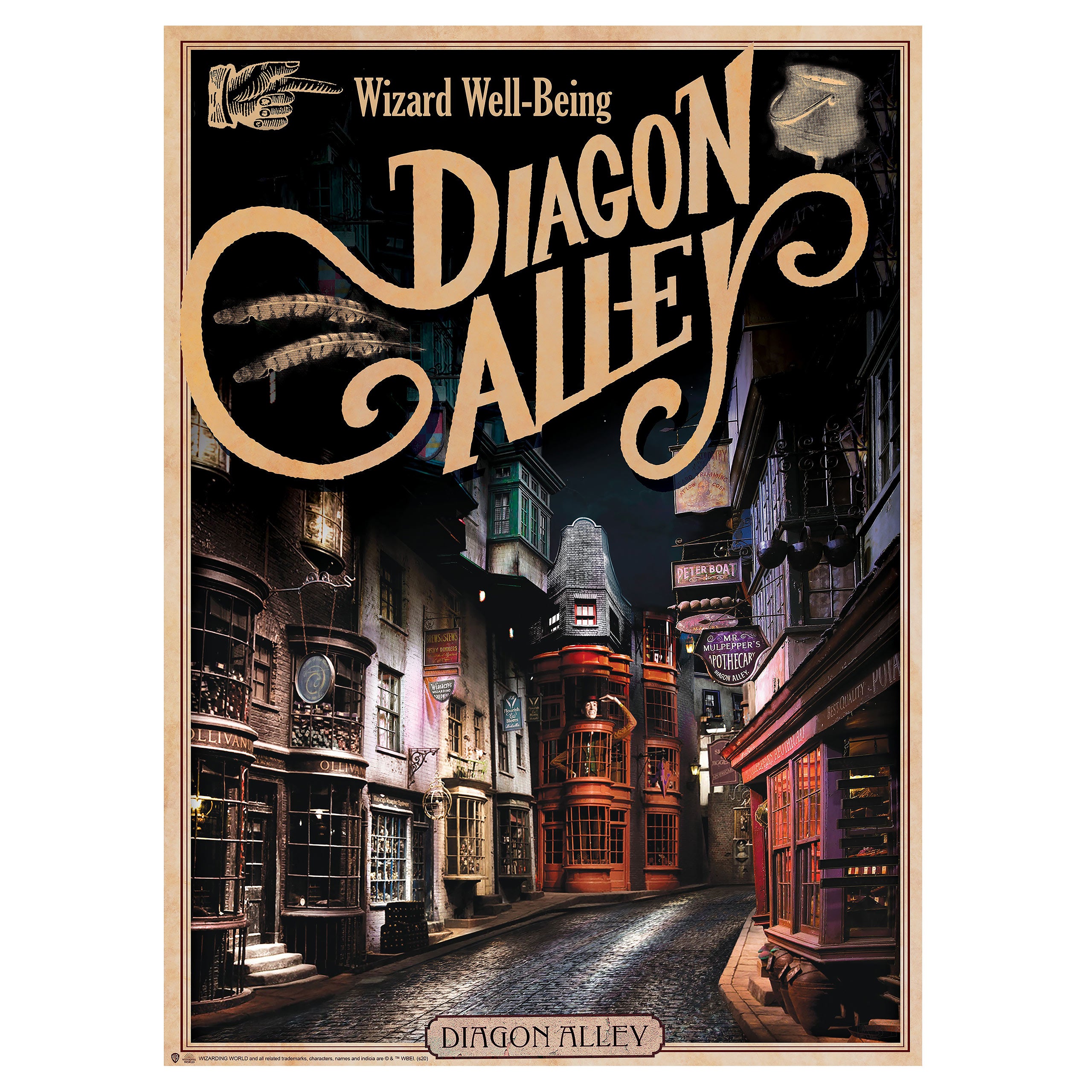 Imagen del producto Harry Potter - Castillo de Hogwarts & Callejón Diagon Poster Set de 2