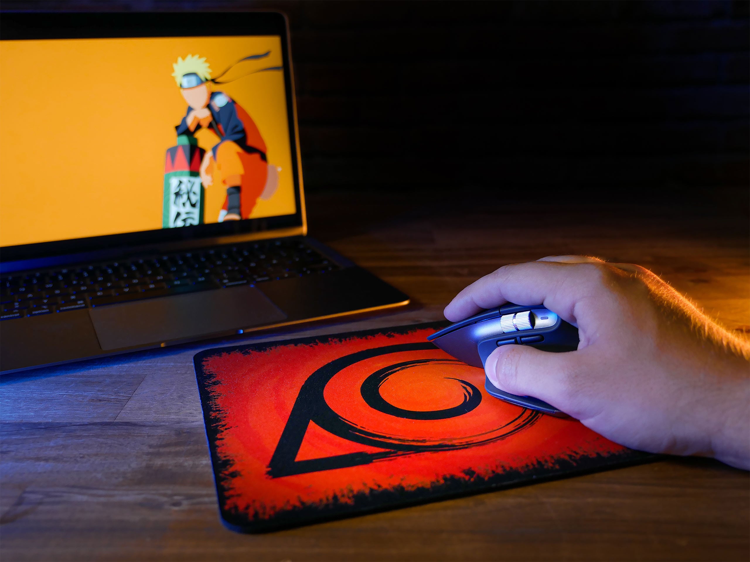 Imagen del producto Naruto - Alfombrilla de ratón con símbolo de Konoha