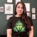 Imagen del producto Camiseta de la Espada Maestra en el bosque para fans de Zelda negra