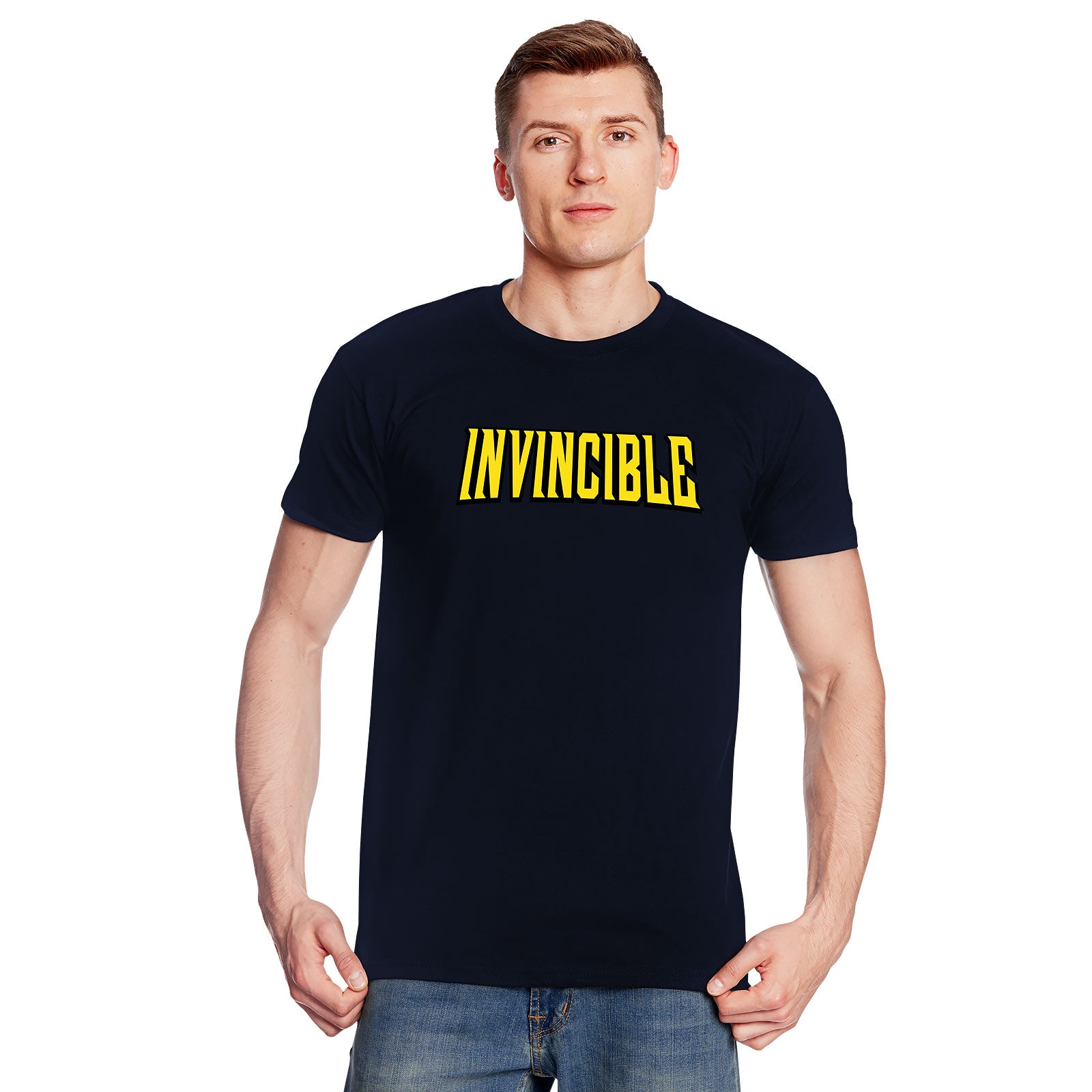 Imagen del producto Camiseta con logo para fans de Invincible azul