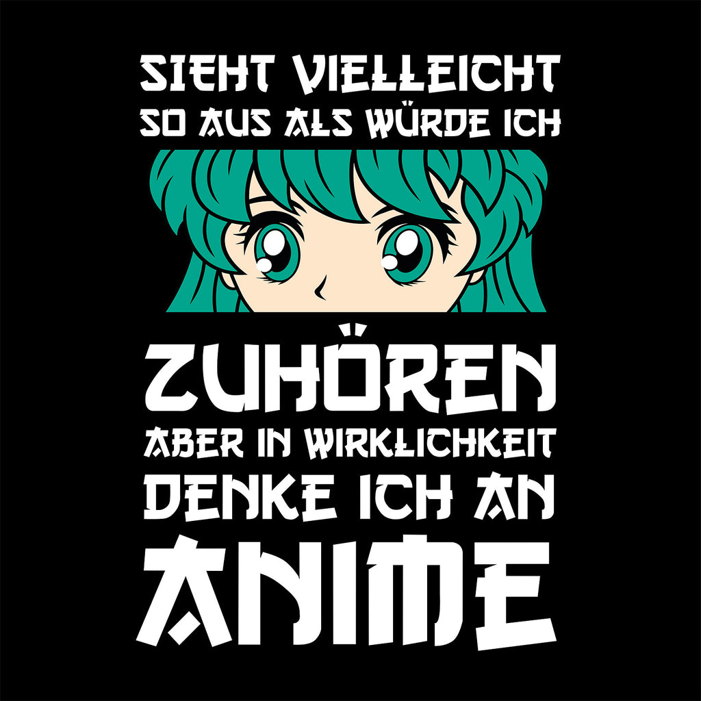 Imagen del producto Camiseta negra 'Estoy pensando en anime'